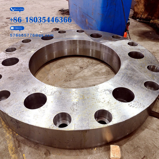 Heavy Duty Large Forged Flange Ring with Drilled Holes