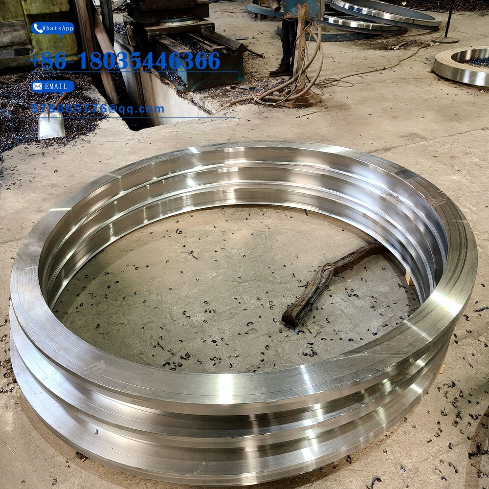 Large Precision Machined Forged Rings Stacked for Industrial Use