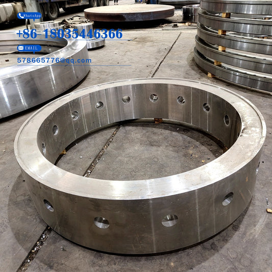 Large Forged Flange Ring with Bolt Holes for Heavy Equipment Connection