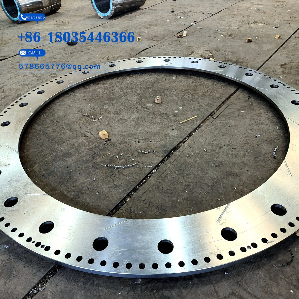 Large High-Precision Forged Flange Ring Industrial Drilled Flange Forging