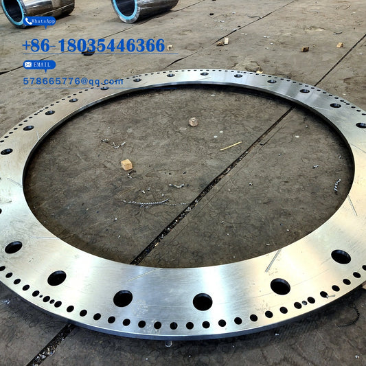 Large High-Precision Forged Flange Ring Industrial Drilled Flange Forging