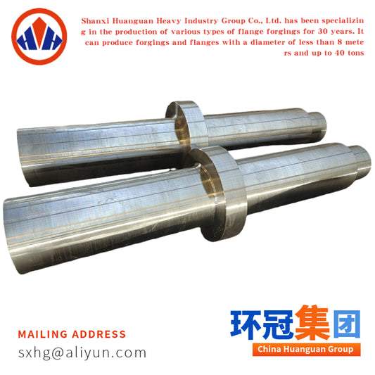 Forged Stepped Shaft with Integral Flange Section