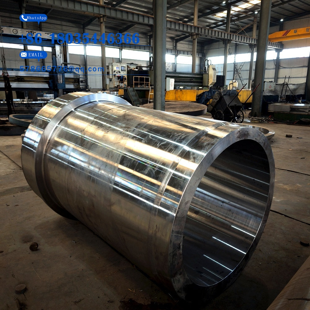 Cylindrical Forging – Multi-Step Machined Steel Cylinder with Flanged Ends, Large Diameter