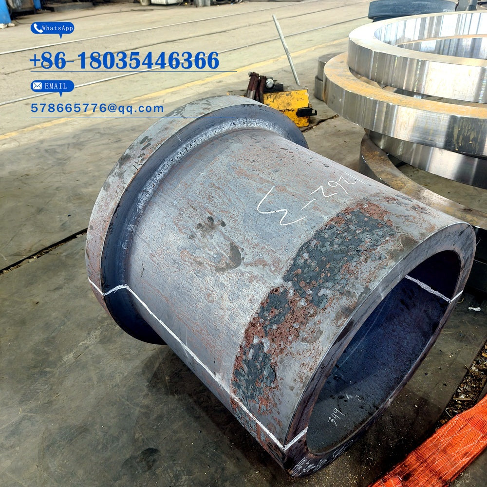 DIN Tube Mold Forging – Rough Machined Flanged Steel Cylinder