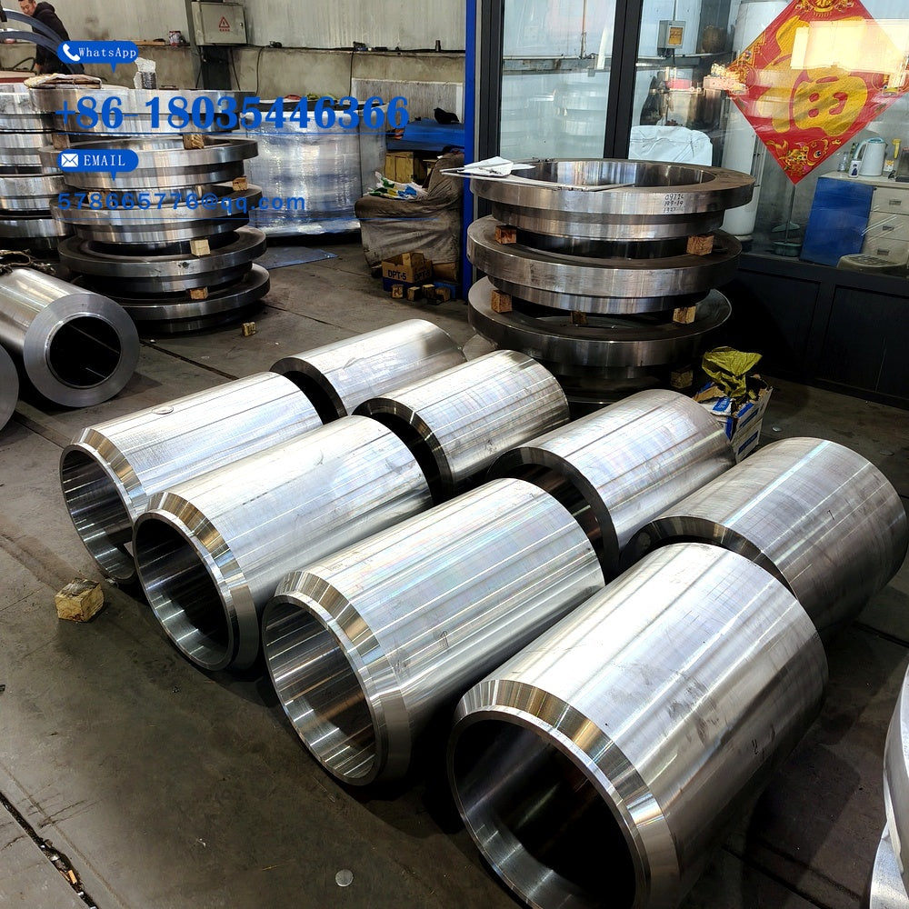 DIN Drum Forging – Machined Steel Shell Section with Weld Bevel for Pressure Vessel & Boiler