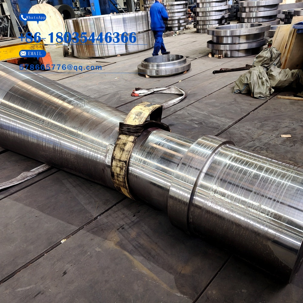 42CrMo Heavy-Duty Driving Roller Shaft Forging – Crusher & Mining Drive Shaft