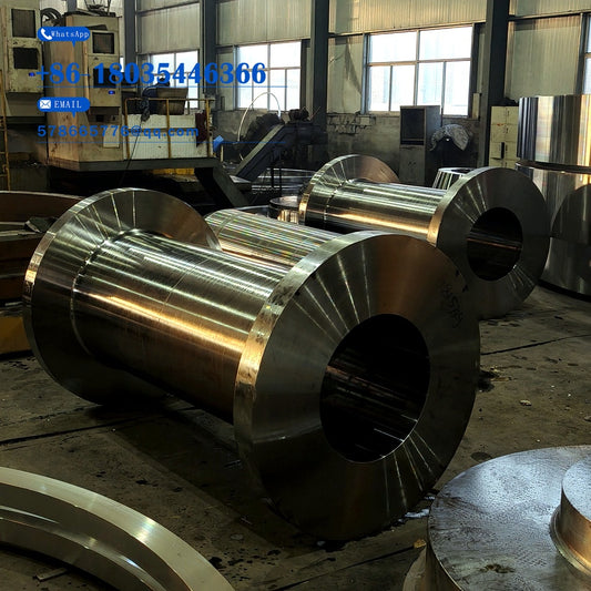 Large Forged Stainless Steel Roller Flanged Hollow Roller Shaft Industrial Forging