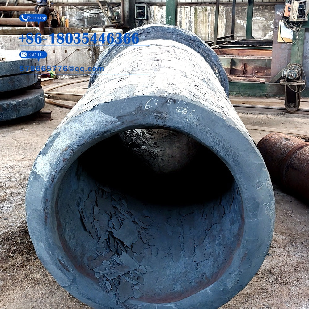 Heavy-duty forged roll shell for ball mills, heat-treated high-chrome alloy