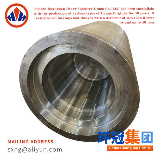 Heavy Duty Forged Hollow Cylinder with Stepped Bore Machined Forging