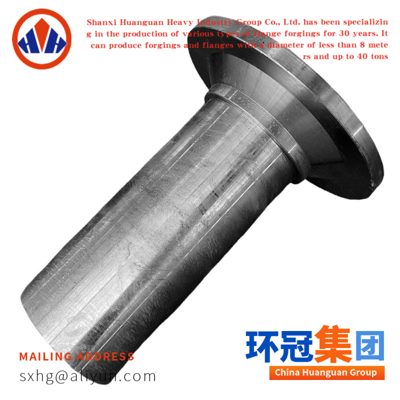 Forged Flanged Shaft Industrial Flange Shaft Custom Machined
