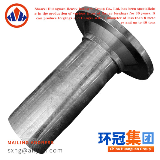 Forged Flanged Shaft Industrial Flange Shaft Custom Machined