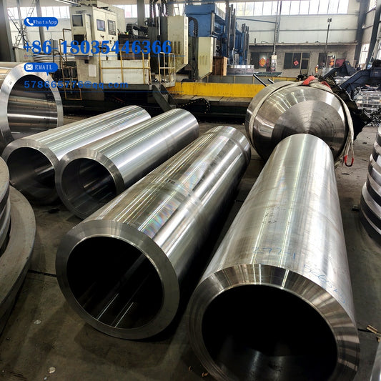 Long Forged Roller Barrel | Thick-Wall Hollow Roller Body, Rolling Mill Forged Steel Cylinder