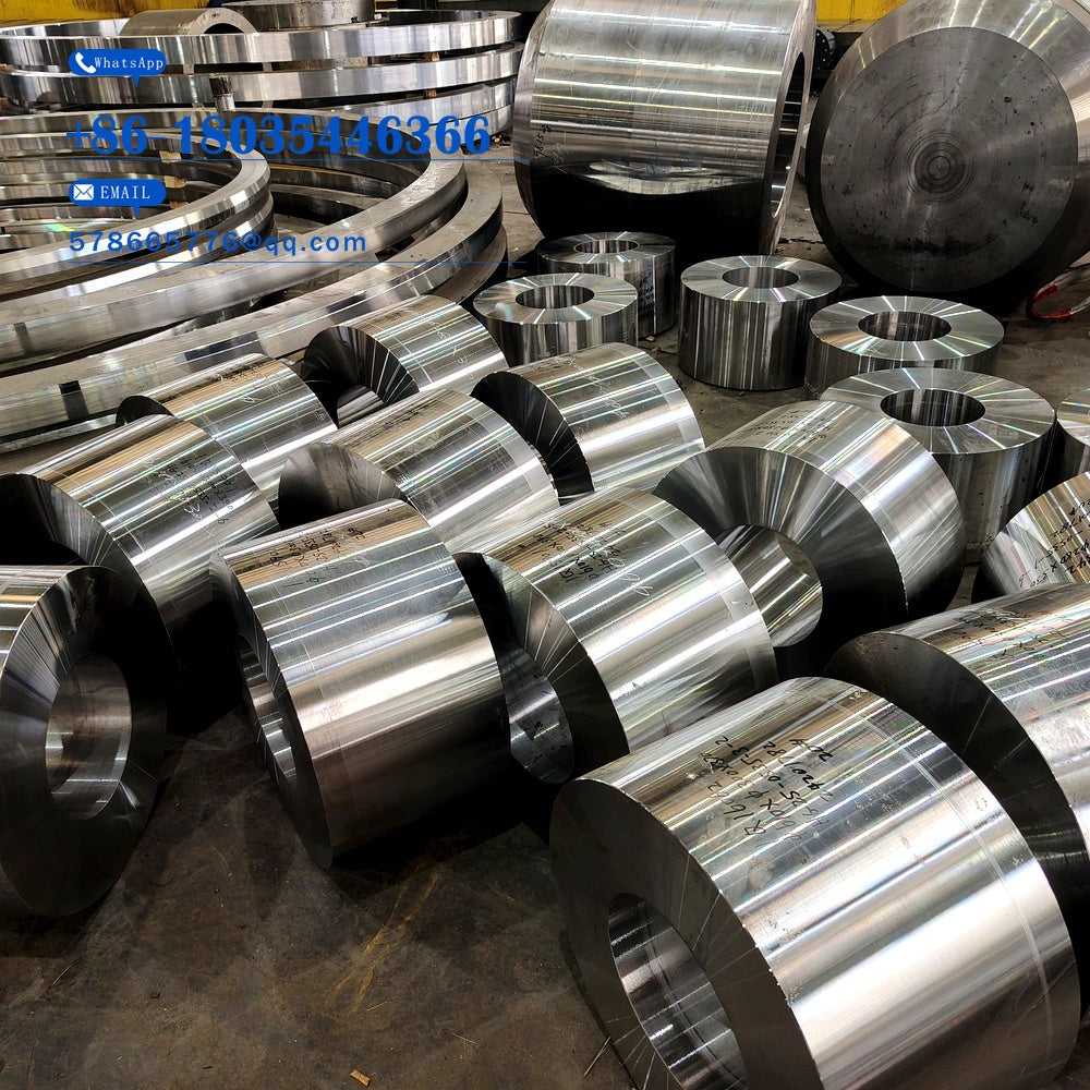 Forged Hydraulic Press Gear Body – Heavy-Duty Machined Cylindrical Forging for Press Equipment