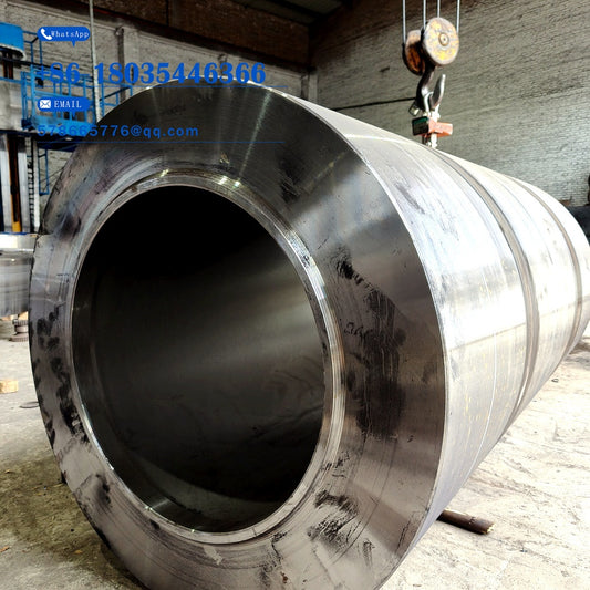 Long Cylindrical Gear Body Forging – Precision-Machined Hollow Forging with Flanged End