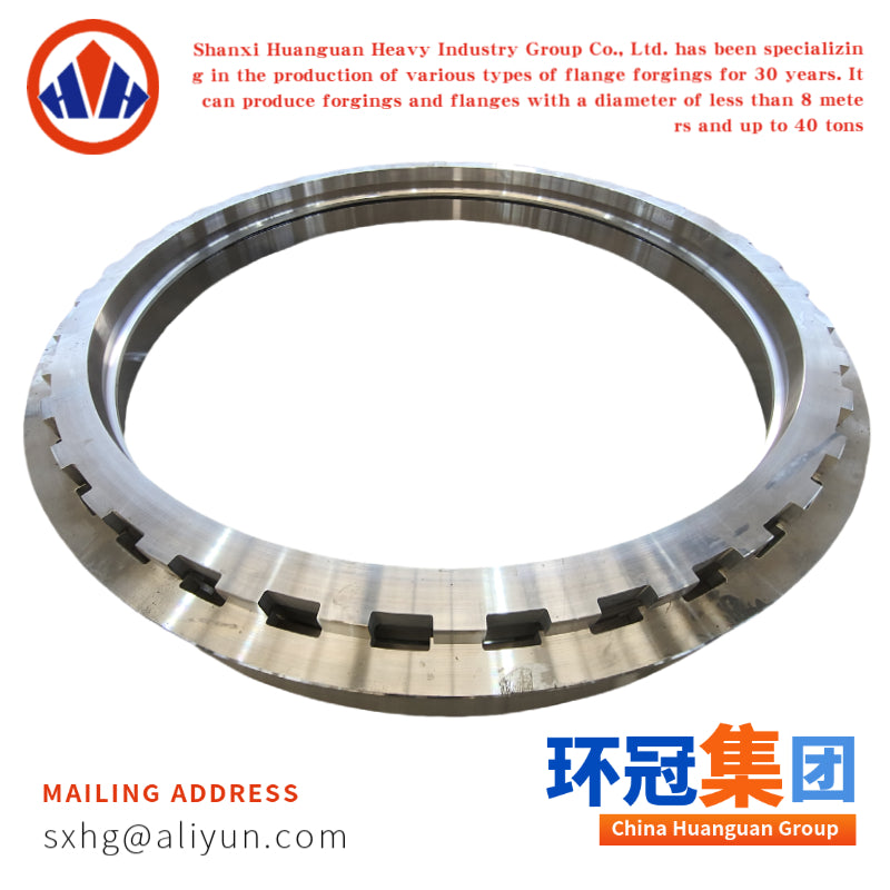 Forged Steel Gear Ring | Seamless Rolled Ring with Machined Teeth for Industrial Applications