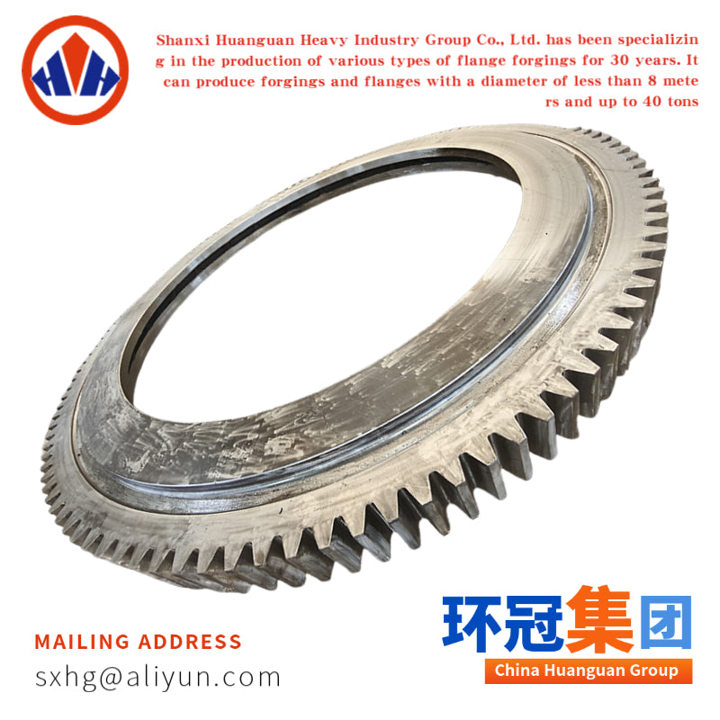 Custom Forged Gear Ring | Alloy Steel Rolled Ring Forging with External Teeth for Heavy Machinery