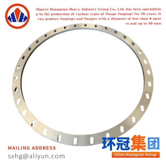 Large Diameter Forged Flange Ring | Alloy Steel Industrial Flange with Bolt Holes for Heavy Machinery