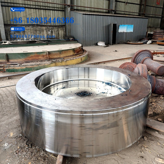 Roll Center Pressure Ring Forging – Machined Thick-Wall Short Cylinder