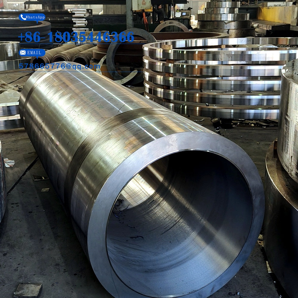 Roll End Flat Head Sleeve Forging – Machined Long Cylinder