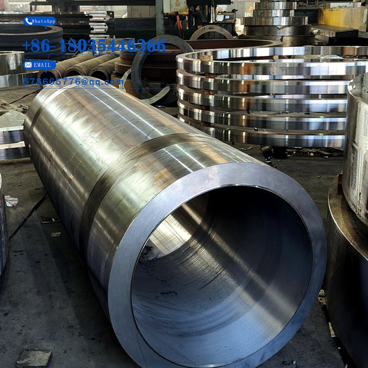 Roll End Flat Head Sleeve Forging – Machined Long Cylinder