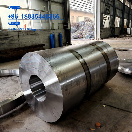 Large Stepped Cylindrical Forging – Heavy Steel Hollow Drum