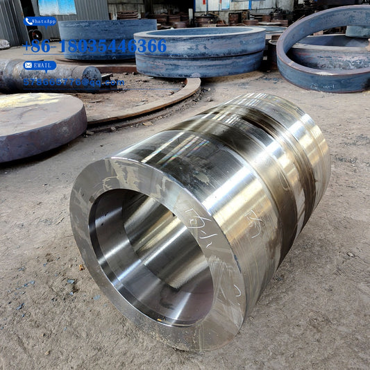 Barrel-Shape Stepped Cylinder Forging – Precision Turned Heavy Steel Shell