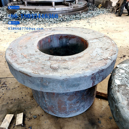 Flanged Short Cylinder Forging Blank – Heavy Steel As-Forged Boss Ring