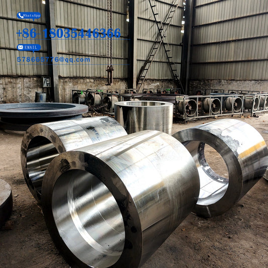 Flanged Thick-Wall Cylinder Forging – Precision Turned Steel Tube Mold Shell Batch