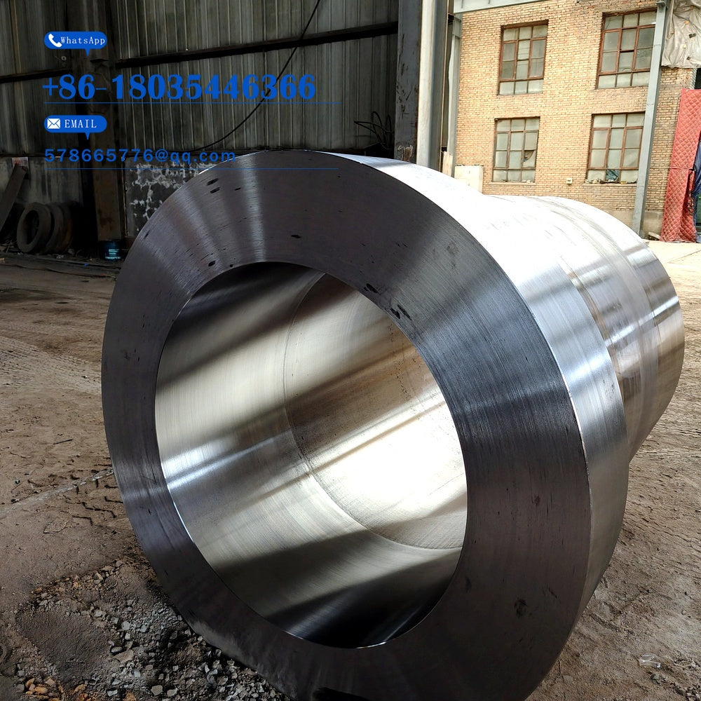 Thick-Wall Cylinder Forging with Bolt Holes – Precision Turned Heavy Steel Tube Mold