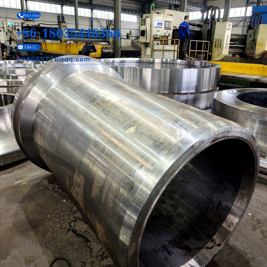 Large Tapered Cylindrical Forging – Precision Turned Reducer Sleeve for Rolling Mill, Forged Alloy Steel