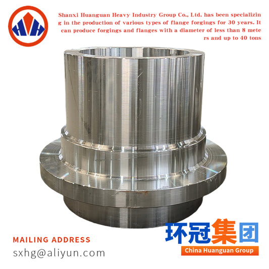Forged Hollow Cylinder with Flange Seamless Steel Tube Flanged Forging for Pipeline and Heavy Equipment