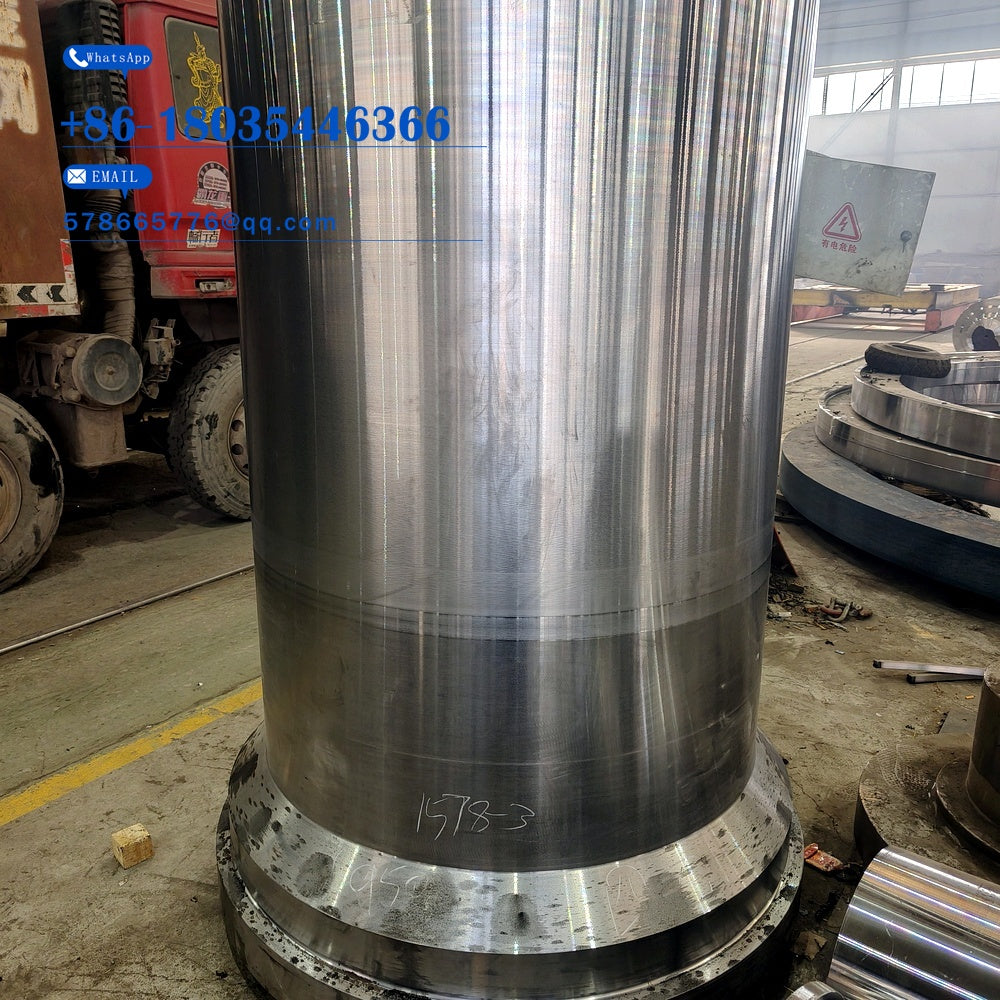 Large Forged Steel Welded Cylinder – Heavy Thick-Wall Shell with Base Flange Forging