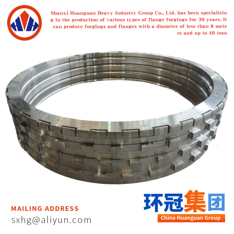 Large Diameter Rolled Ring Forging with Segment Structure for Slewing Bearing and Heavy Equipment