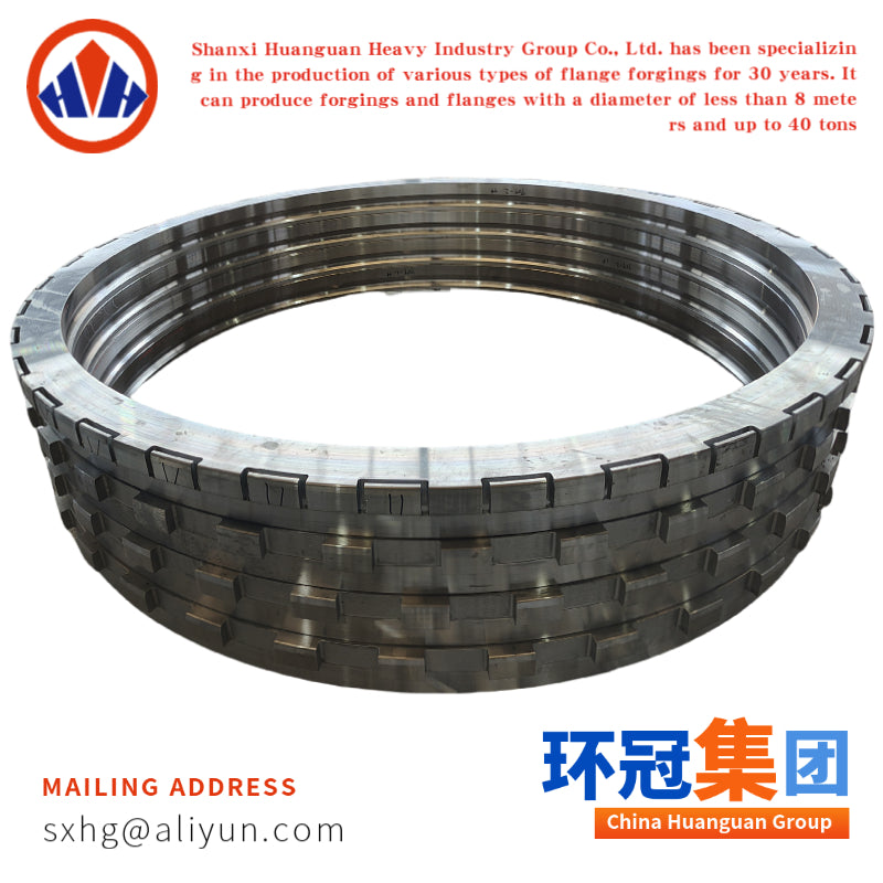 Precision Toothed Rolled Gear Ring Forging | Heavy Duty Wind Power Forged Ring