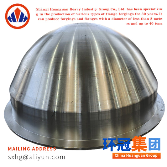 Forged Hemispherical Dome Head | Custom Heavy Duty Steel Forging
