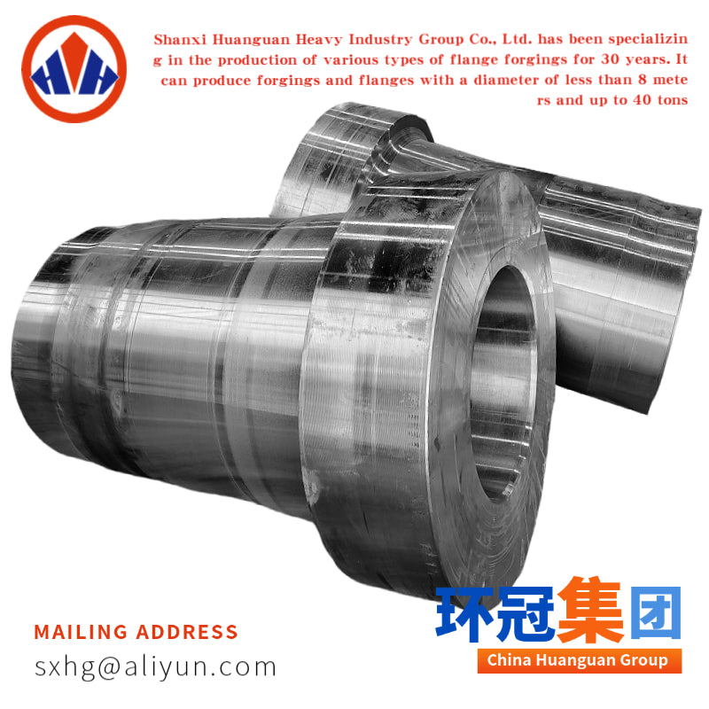 Forged Stepped Shaft with Flange for Heavy Equipment