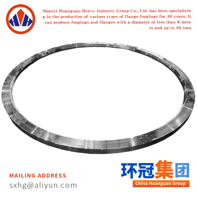 Forged Flat Flange Ring Blank for Machining and Industrial Applications